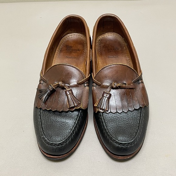 Allen‎ Edmonds Nashua Loafers Men 14 Brown Black Leather Tassel Kiltie Slip On Allen Edmonds Nashua Men main image 4